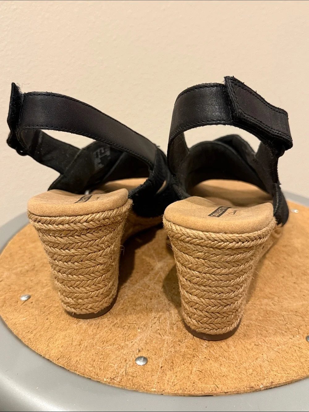 Clark’s Lafley Krissy Espadrille Wedge Sandal Size 8